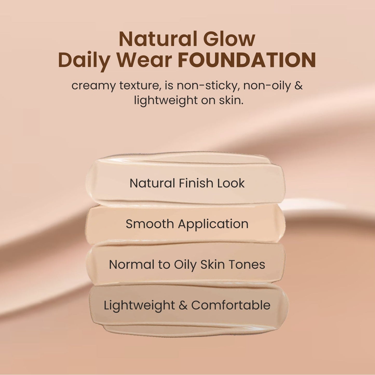 Natural Glow Daily Wear Foundation - 01 Ivory - Fair Skin ji I